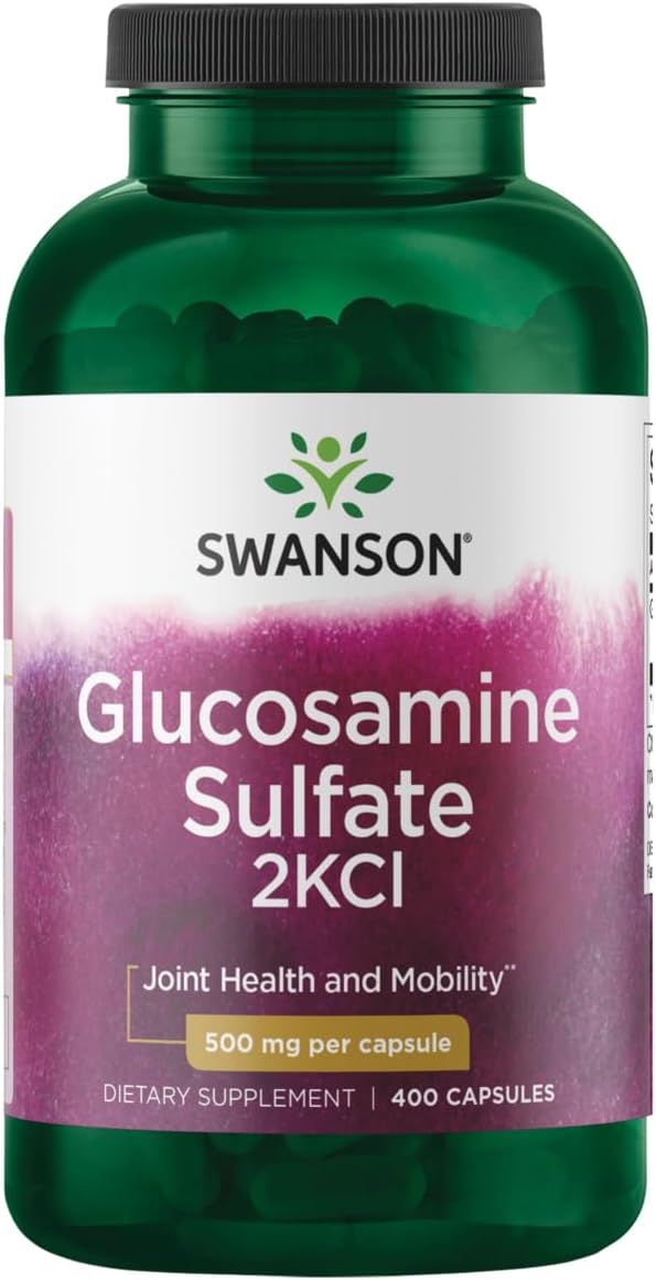 Glucosamine Sulfate 2Kcl Capsules - 500mg, 400 Count - Swanson Brand