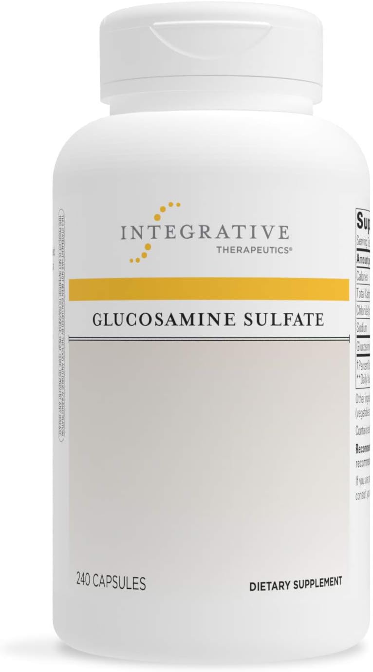 Glucosamine Sulfate Capsules - Supports Healthy Cartilage in Men and Women - Gluten and Dairy Free - 240 Count