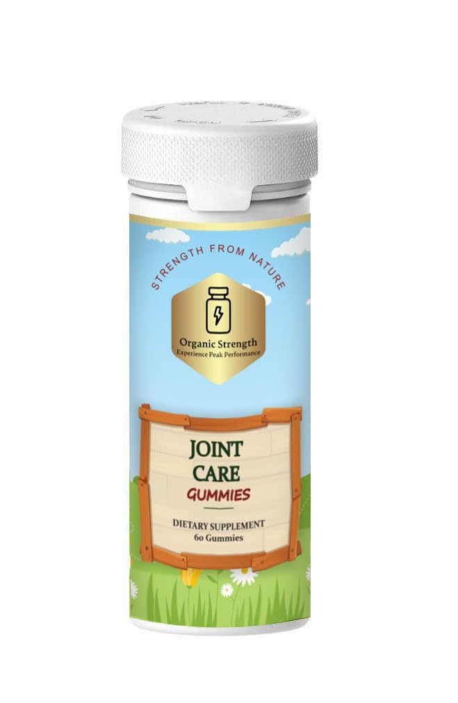 Glucosamine Sulfate Joint Care Gummies - Natural Pain Relief with Vitamin E (60 Count)