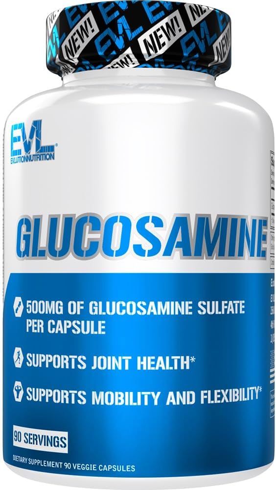 Glucosamine Sulfate Joint Health Supplement - 500mg - Mobility & Flexibility Support - 90 Servings
