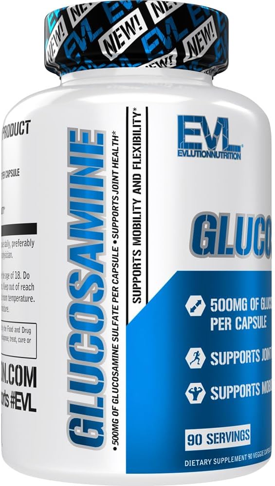 Glucosamine Sulfate Joint Health Supplement - 500mg - Mobility & Flexibility Support - 90 Servings