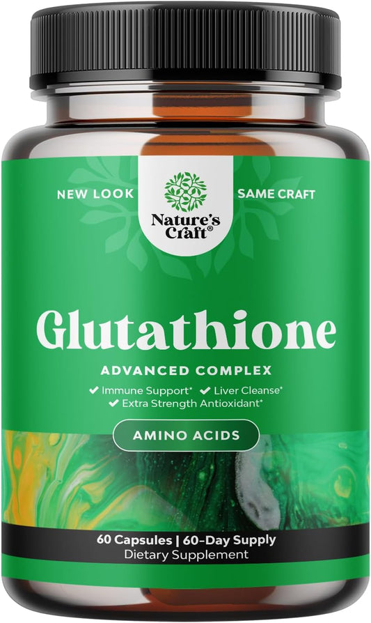 Glutathione Amino Acid Supplement with Glutamic Acid and Milk Thistle for Liver and Immune Support - Pure L Pills for Health - BoostGo Australia