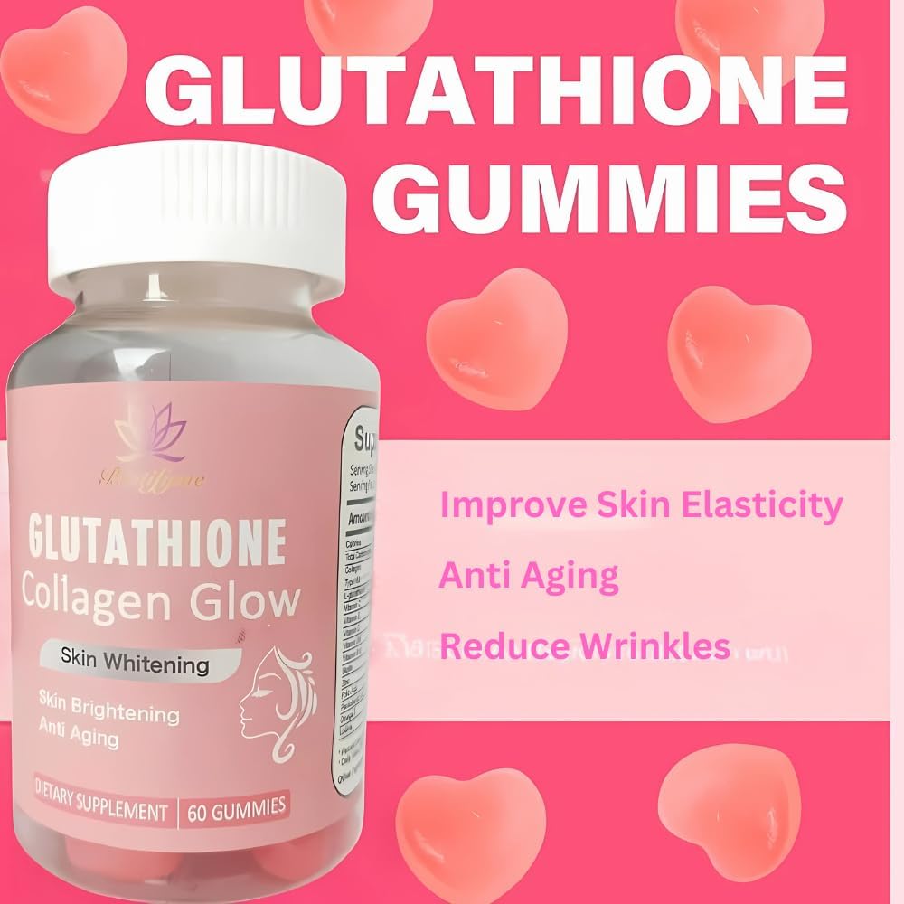 Glutathione Collagen Gummies for Skin, Detox & Immune Support - Antioxidant Supplement by Biotifyme