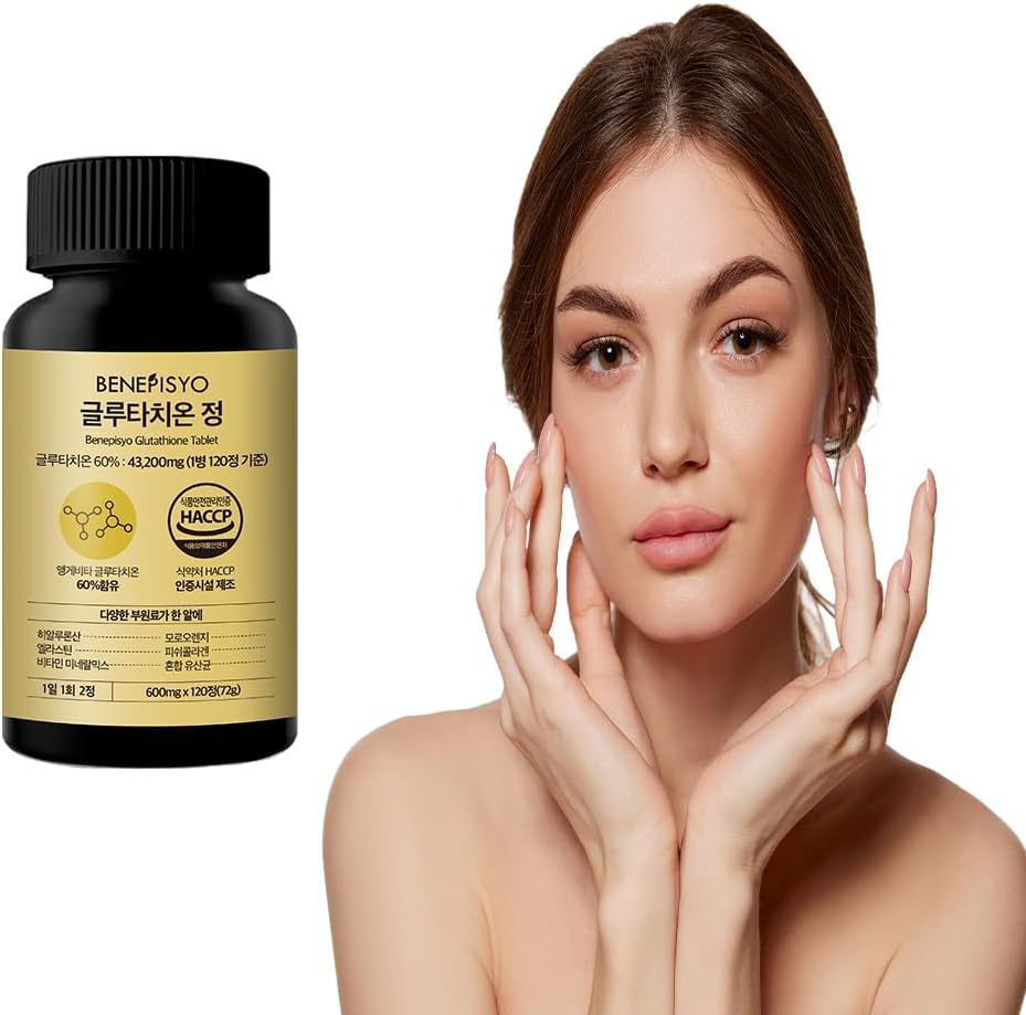 Glutathione Tablets 120 Count for 2 Month Supply - Benepisyo Supplement