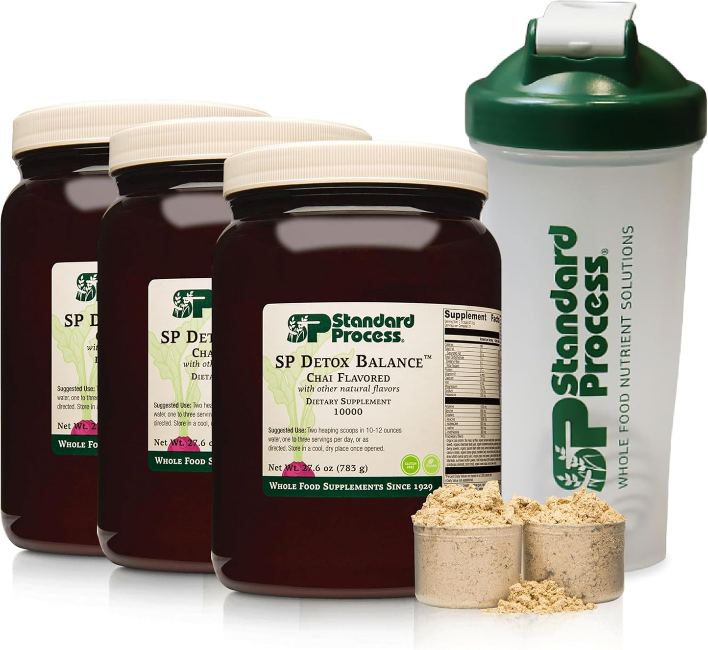 Gluten-Free Detox Cleanse Kit with Magnesium, Iron, and Protein - Standard Process SP Detox Balance Chai - 28-Day Program
