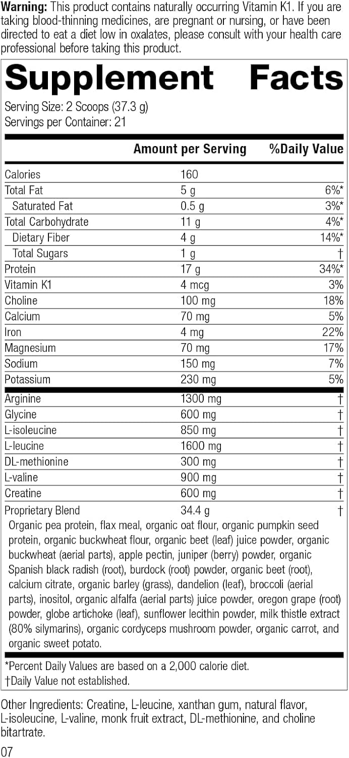 Gluten-Free Detox Cleanse Kit with Magnesium, Iron, and Protein - Standard Process SP Detox Balance Chai - 28-Day Program