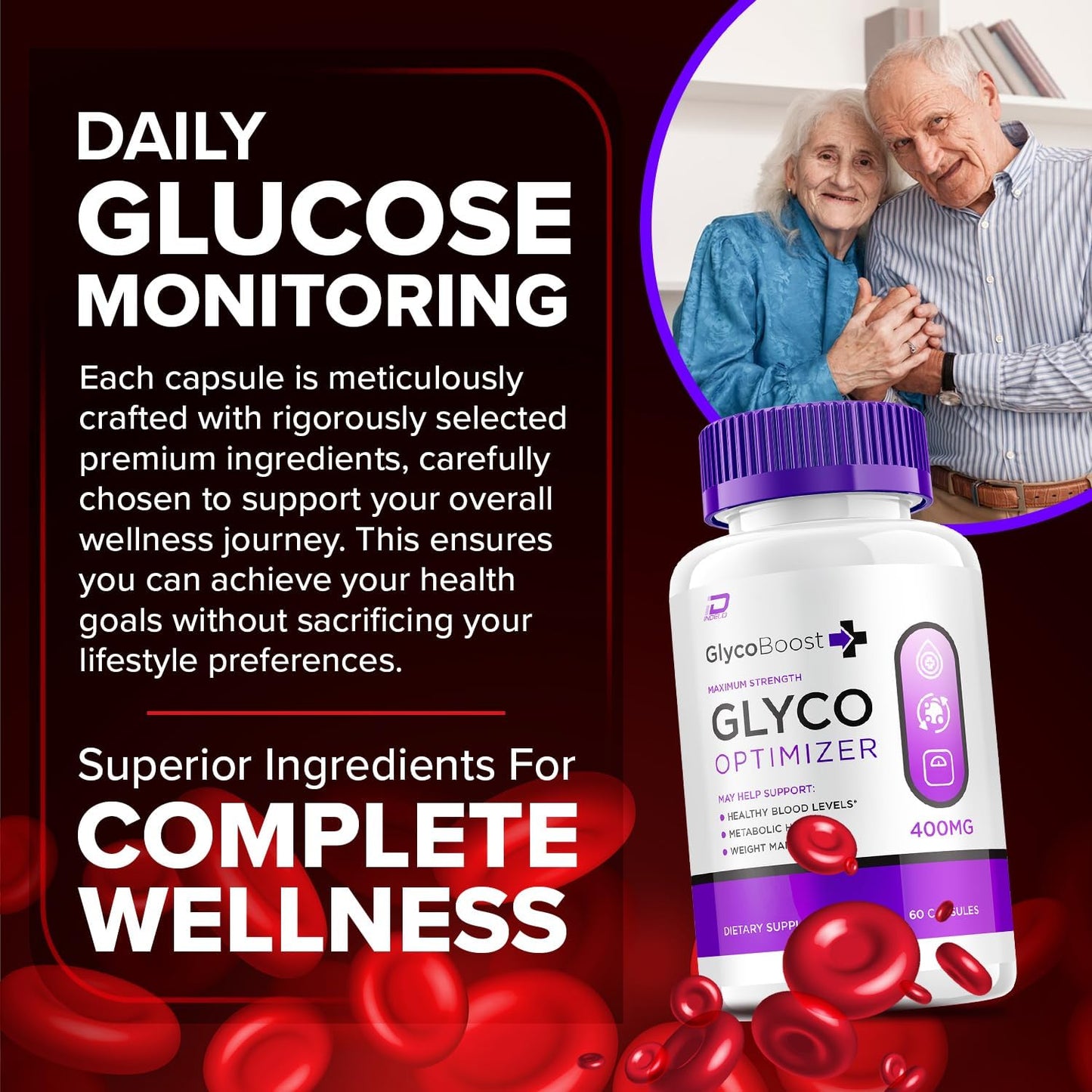 Glyco Optimizer Capsules - All Natural Formula for Healthy Glyco Levels, Maximum Strength Supplement - 60 Capsules