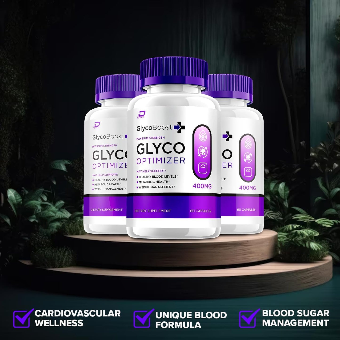 Glyco Optimizer Capsules - All Natural Formula for Healthy Glyco Levels, Maximum Strength Supplement - 60 Capsules