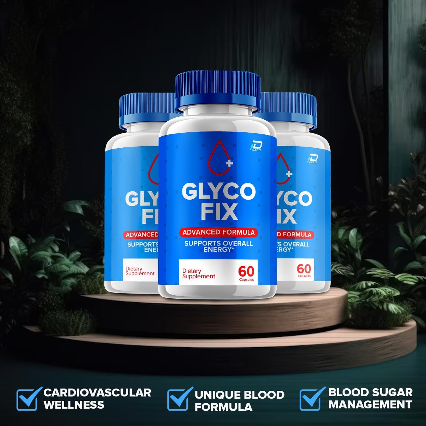 GlycoFix Advanced Supplement Capsules - Natural Formula to Support Healthy Levels, Maximum Strength Daily Formula (3 Pack - 180 Capsules)