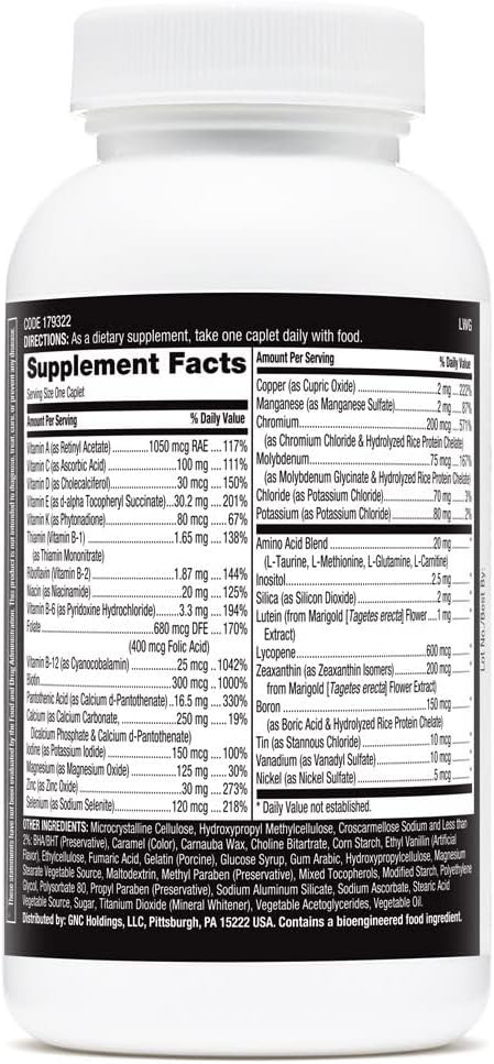 GNC Mega Men Essentials One Daily Multivitamin for Overall Health & Muscle Performance - 60 Count - BoostGo Australia