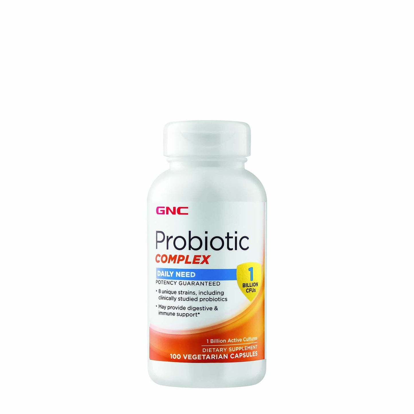 GNC Probiotic Complex with 1 Billion CFUs for Daily Support - 100 Capsules