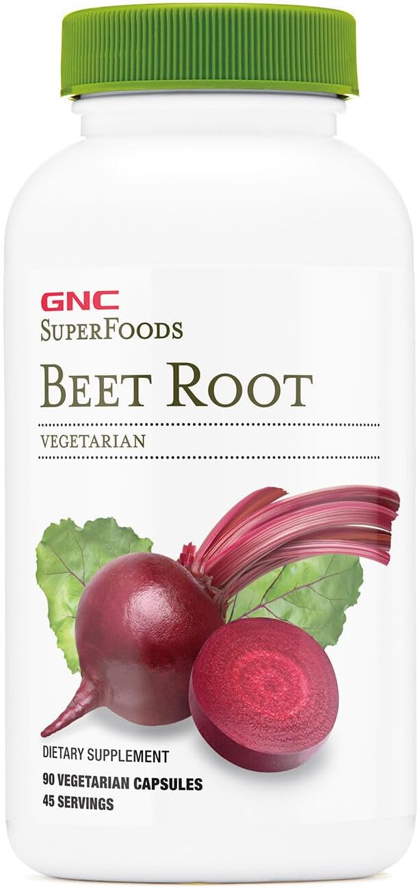 GNC SuperFoods Beet Root Capsules with 60mg Chlorophyll - 90 Count