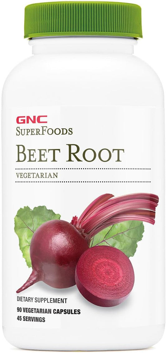 GNC SuperFoods Beet Root Capsules with 60mg Chlorophyll - 90 Count