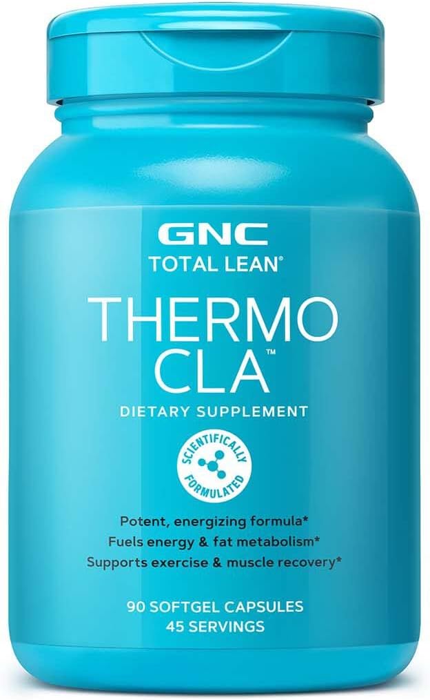 GNC Total Lean Thermo CLA Softgel Capsules - Boosts Energy, Metabolism, and Muscle Recovery - 90 Count