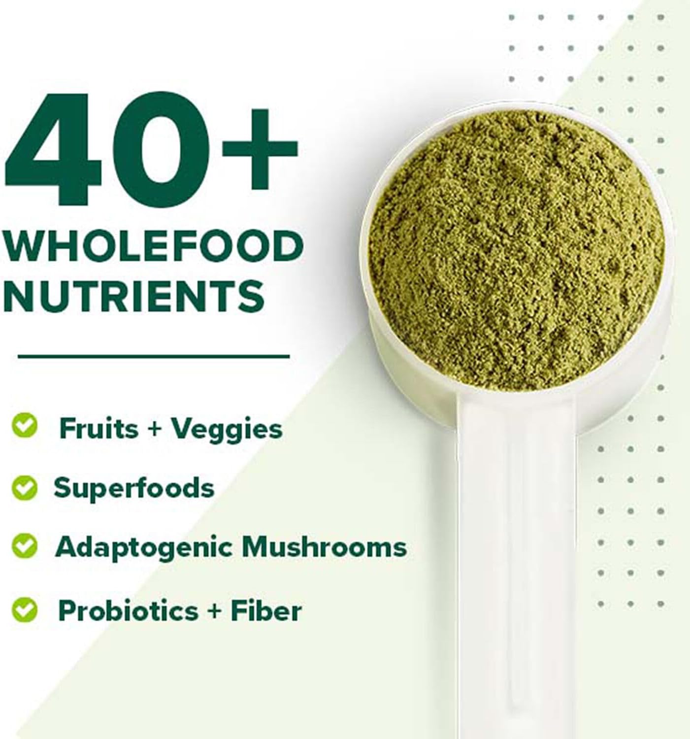 GNC Vital Greens Powder: Probiotics & Fiber for Gut Health | Berry Flavor | Gluten Free, Vegan Formula | 30 Servings
