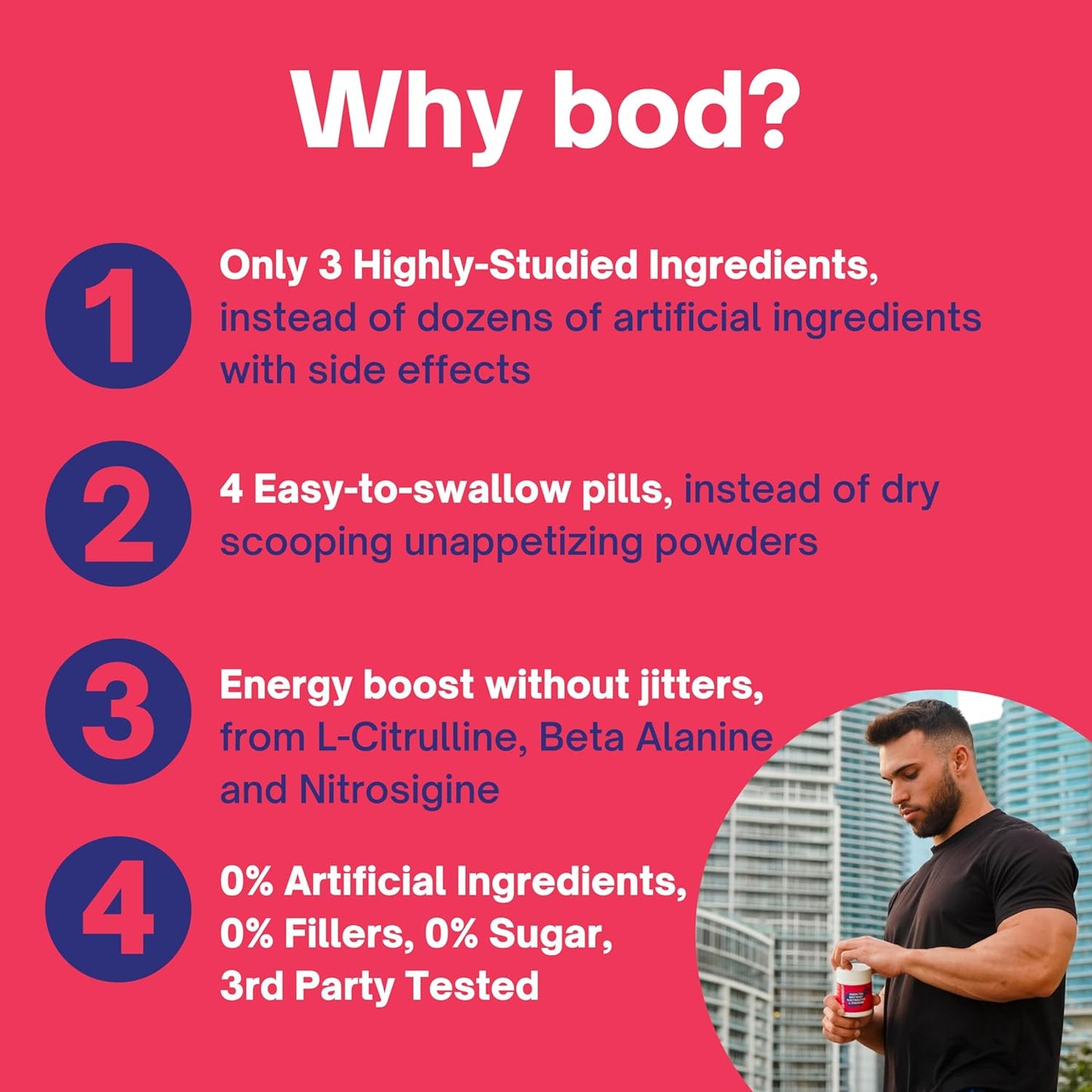 Goba Tea BOD Pre Workout Pills: Natural Green Tea, Electrolytes, L-Theanine, Beet Root - Energy & Endurance Support, Vegan, 120 Pills - BoostGo Australia