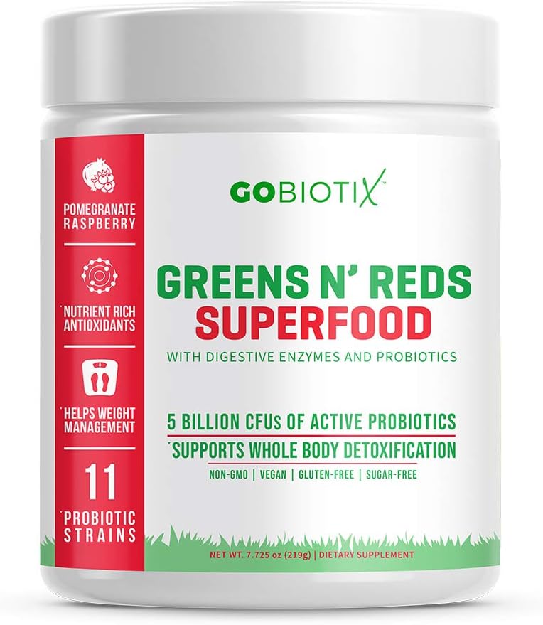 GOBIOTIX Bundle: Prebiotic Fiber + Super Greens & Reds Powder Combo