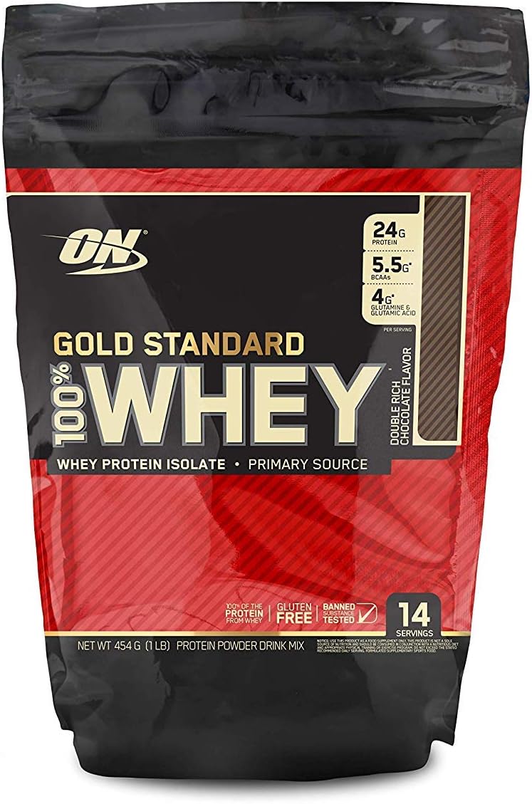 Gold Standard 100% Whey Protein Powder - Double Rich Chocolate - 1 lb