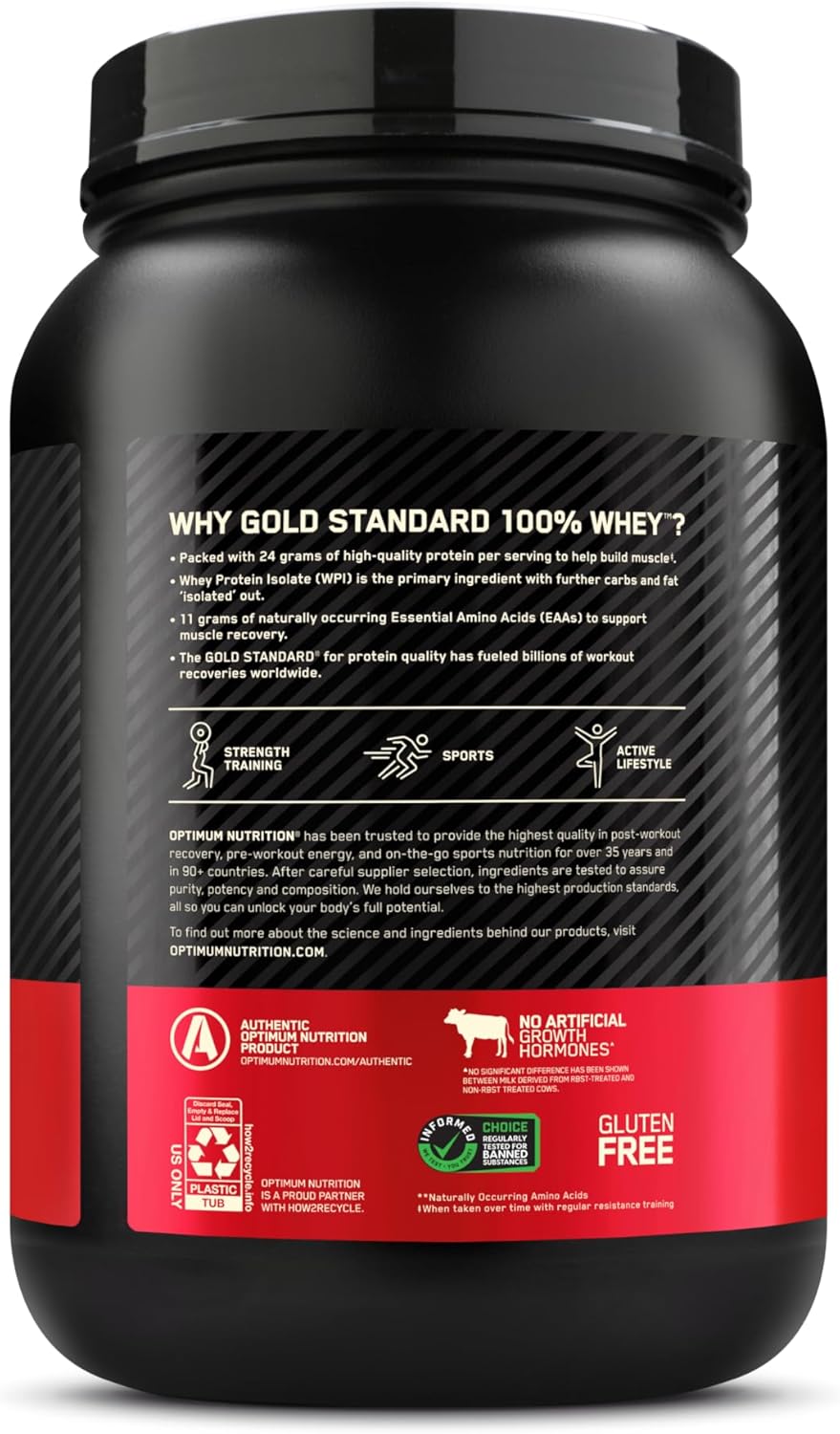 Gold Standard® 100% Whey Protein Powder, Banana Cream Flavor, 2 lbs (907 g)