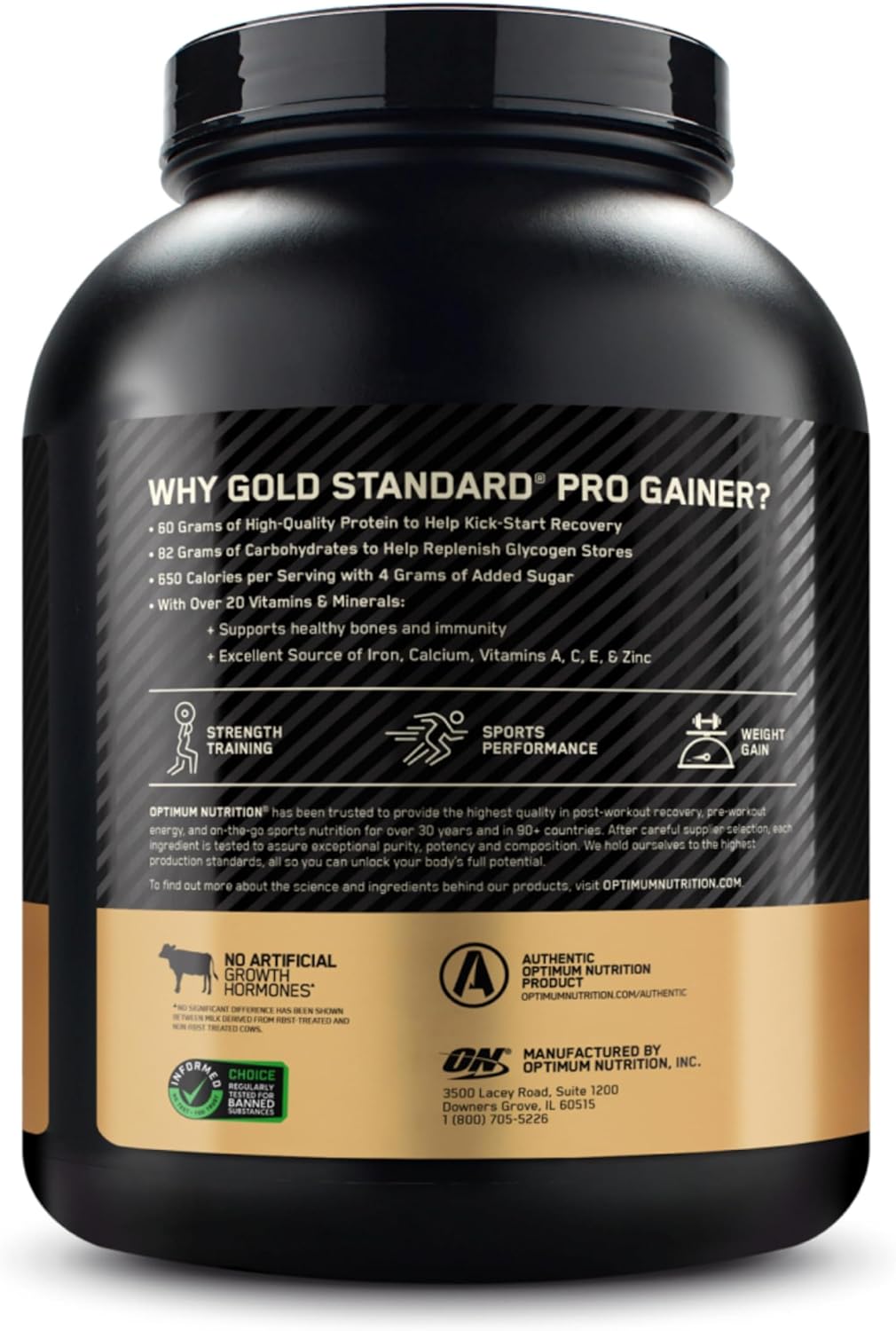 Gold Standard Pro Gainer Vanilla Custard Protein Powder - 5.09 lbs