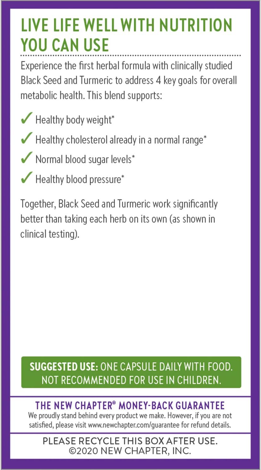 Golden Black Seed & Turmeric Capsules for Metabolic Health and Healthy Mood - 60 ct Vegan Capsules - BoostGo Australia