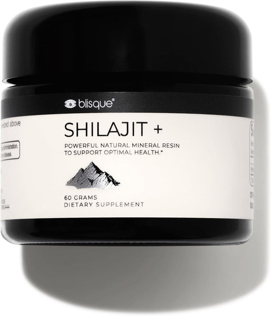 Golden Grade A Himalayan Organic Shilajit Resin Supplement with Fulvic Acid | 60g Pure and Natural Trace Minerals