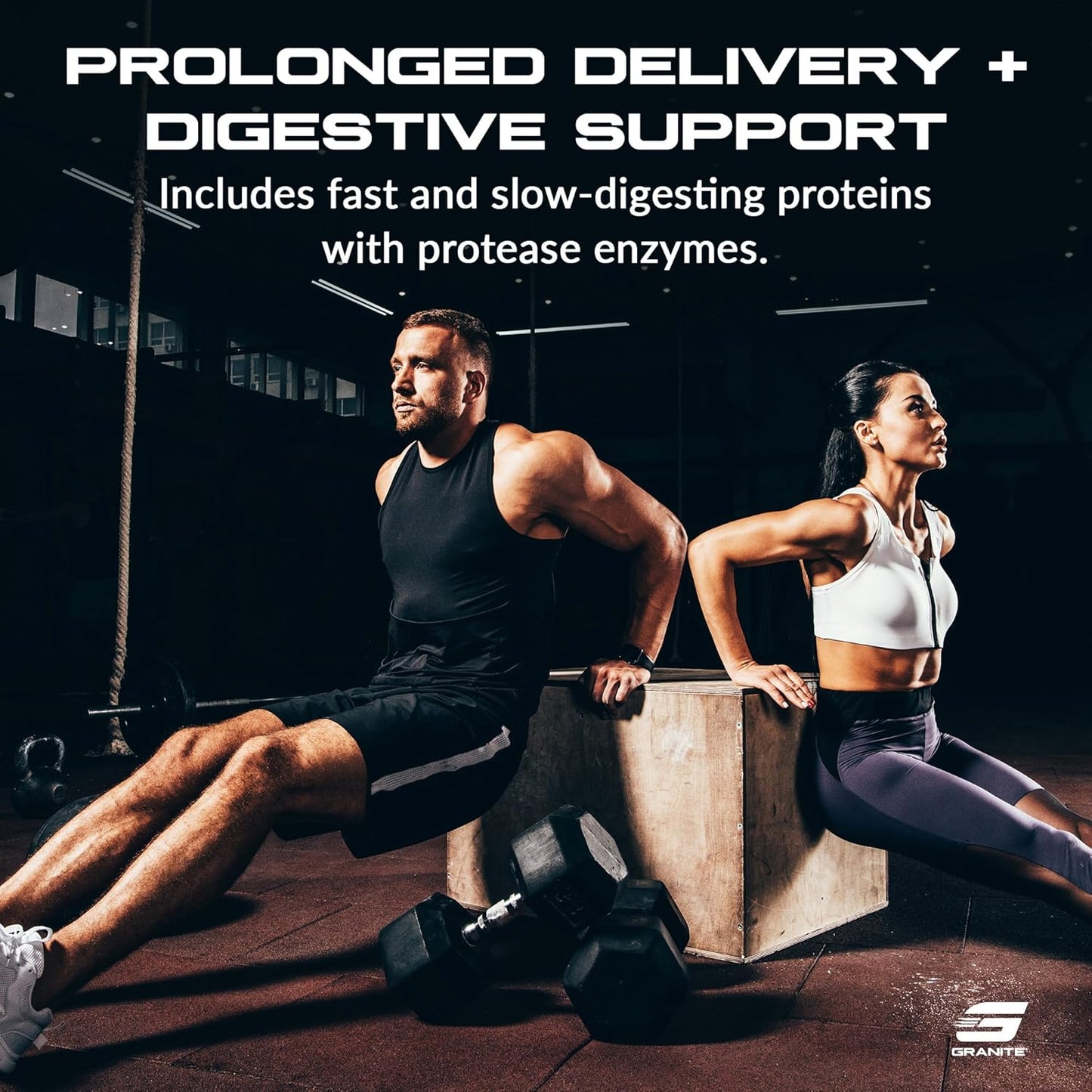 Granite Protein Powder: Vanilla Whey Isolate & Concentrate Blend with Casein for Muscle Building & Recovery - 23g Protein (30 Servings)
