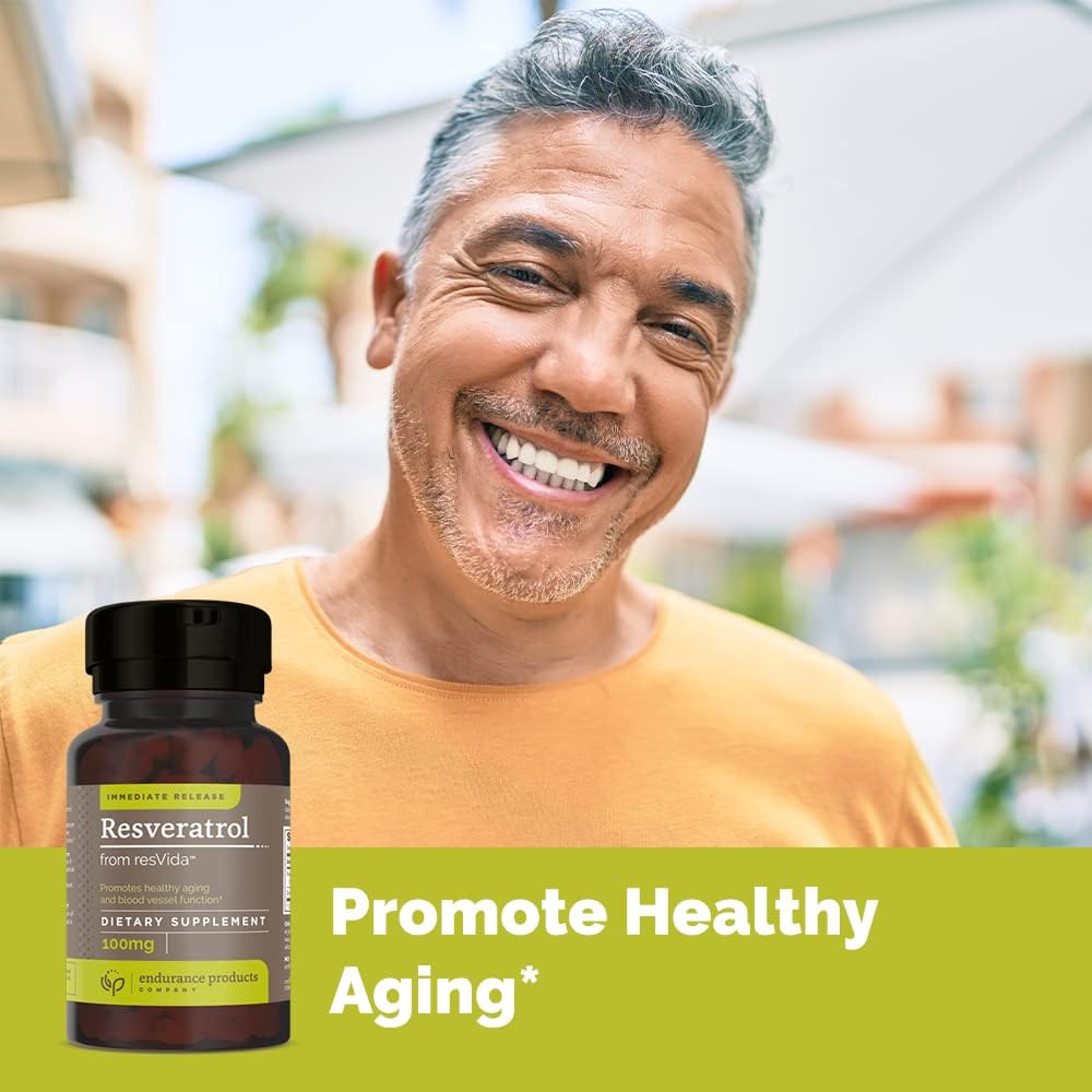 Grape Skin Resveratrol Supplement with Extended Release Niacin - Antioxidant Blend for Endurance & Vitamin B3 Support
