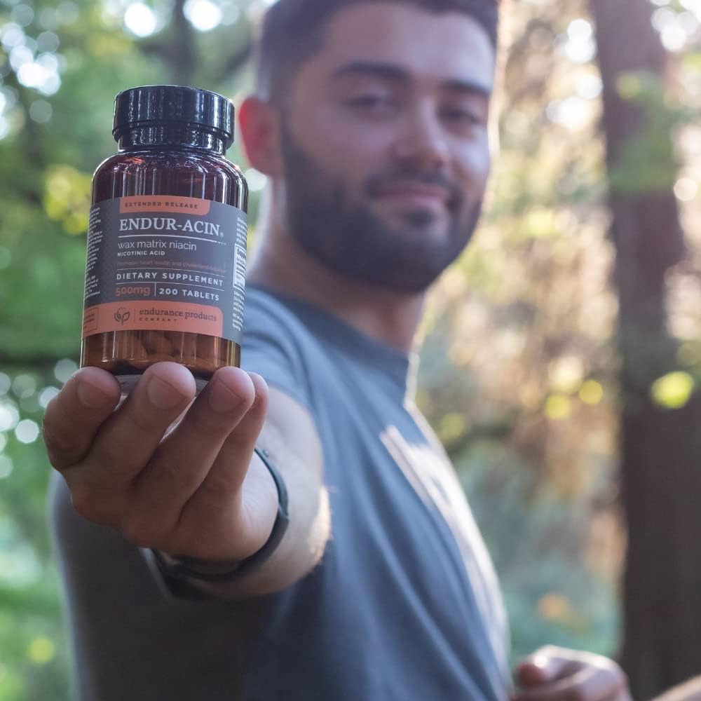 Grape Skin Resveratrol Supplement with Extended Release Niacin - Antioxidant Blend for Endurance & Vitamin B3 Support