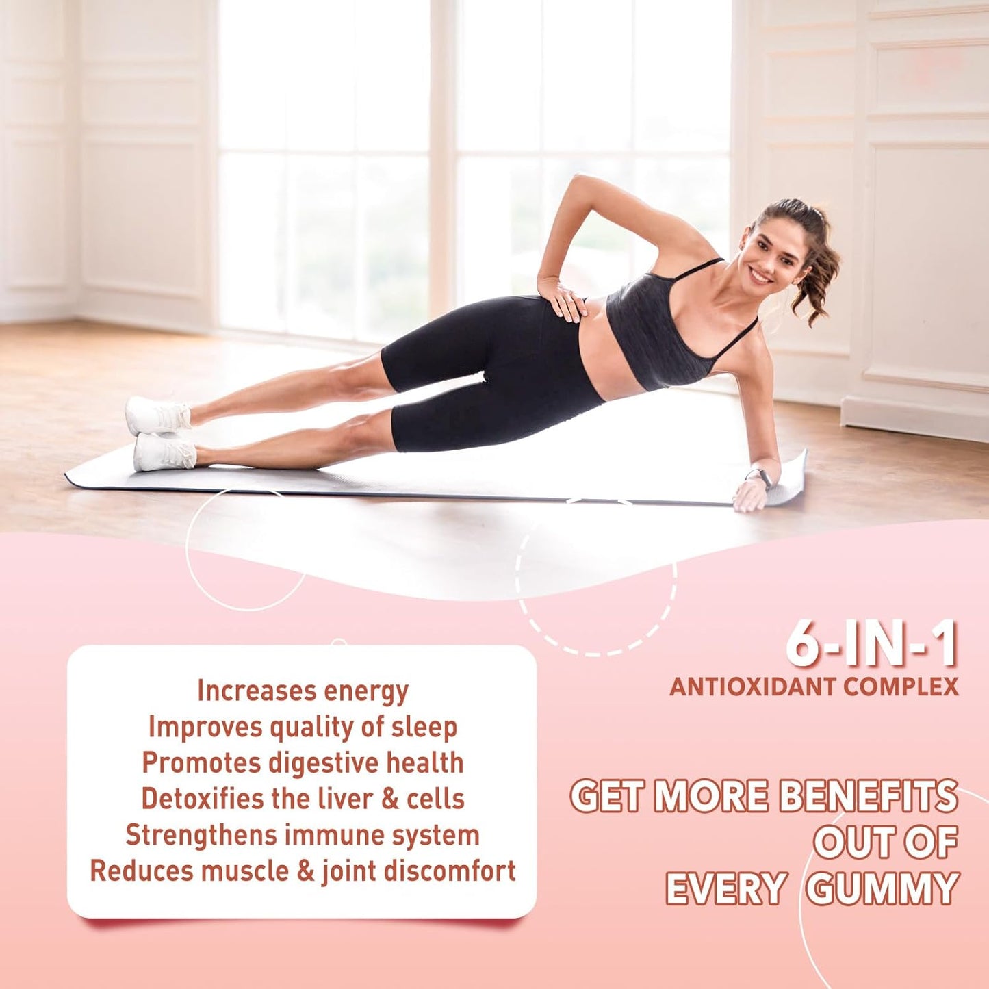 Grapefruit Flavored Glutathione Collagen Gummies for Women with Vitamin C and E - 60 Count