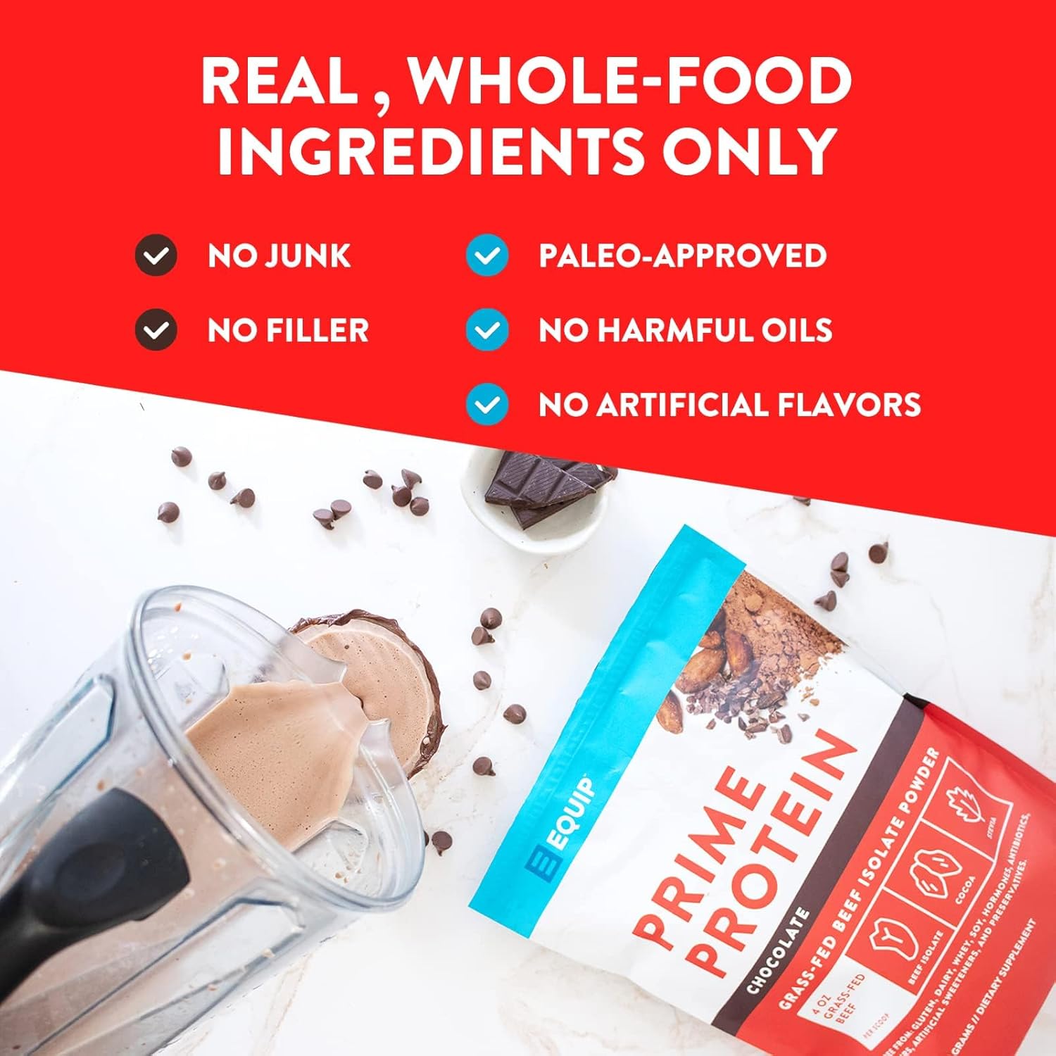 Grass-Fed Beef Isolate Chocolate Protein Powder with Colostrum - Gluten Free & Keto Friendly Supplement - Prime Protein & Core Colostrum Powder - Chocolate & Unflavored Options