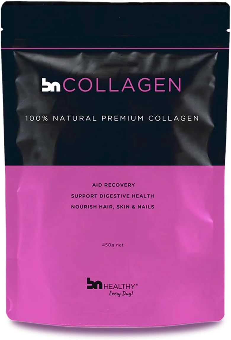 Grass-Fed BN Collagen Peptides Powder 15.9 oz - Type I, II, III for Hair, Nails, Skin, Bones & Joints - 30 Servings, Men & Women