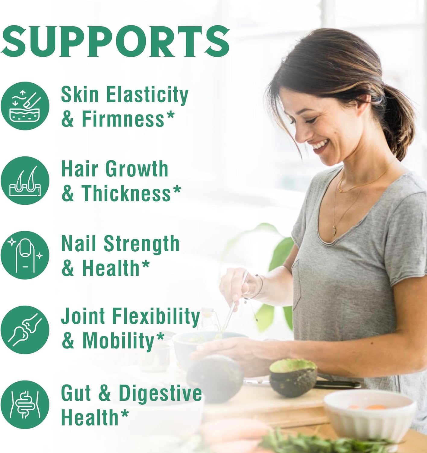 Grass-Fed Bovine Collagen Peptides Powder for Skin, Hair, Nails, Bones & Joints - Unflavored Hydrolyzed Protein for Women & Men - Non-GMO, Keto & GF - 11 Servings, 8oz - BoostGo Australia