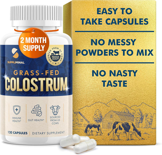 Grass Fed Bovine Colostrum Supplement - 60 Day Supply, Colostrum Powder Capsules - BoostGo Australia