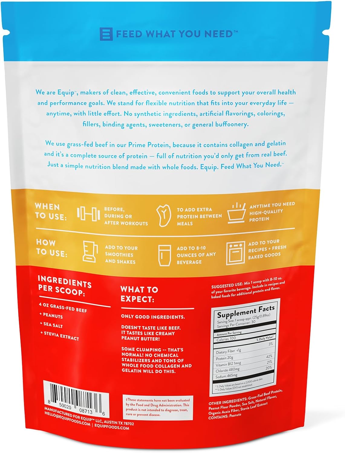 Grass Fed Carnivore Protein Powder - Paleo and Keto Friendly with Peanut Butter Flavor - 30 Servings