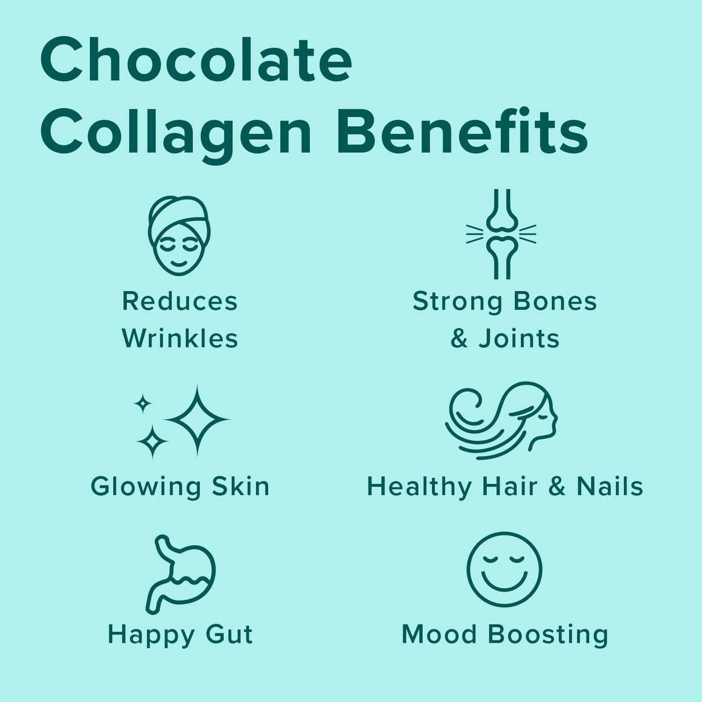 Grass-Fed Chocolate Collagen Peptides Powder for Gut Health & Joint Support, Paleo & Keto Friendly, 11.36 oz