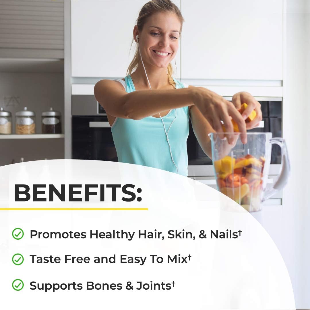 Grass Fed Collagen Peptides Powder for Healthy Skin, Hair & Nails - Bone & Joint Support - Hydrolyzed, Unflavored, Non GMO - 16 oz. - BoostGo Australia