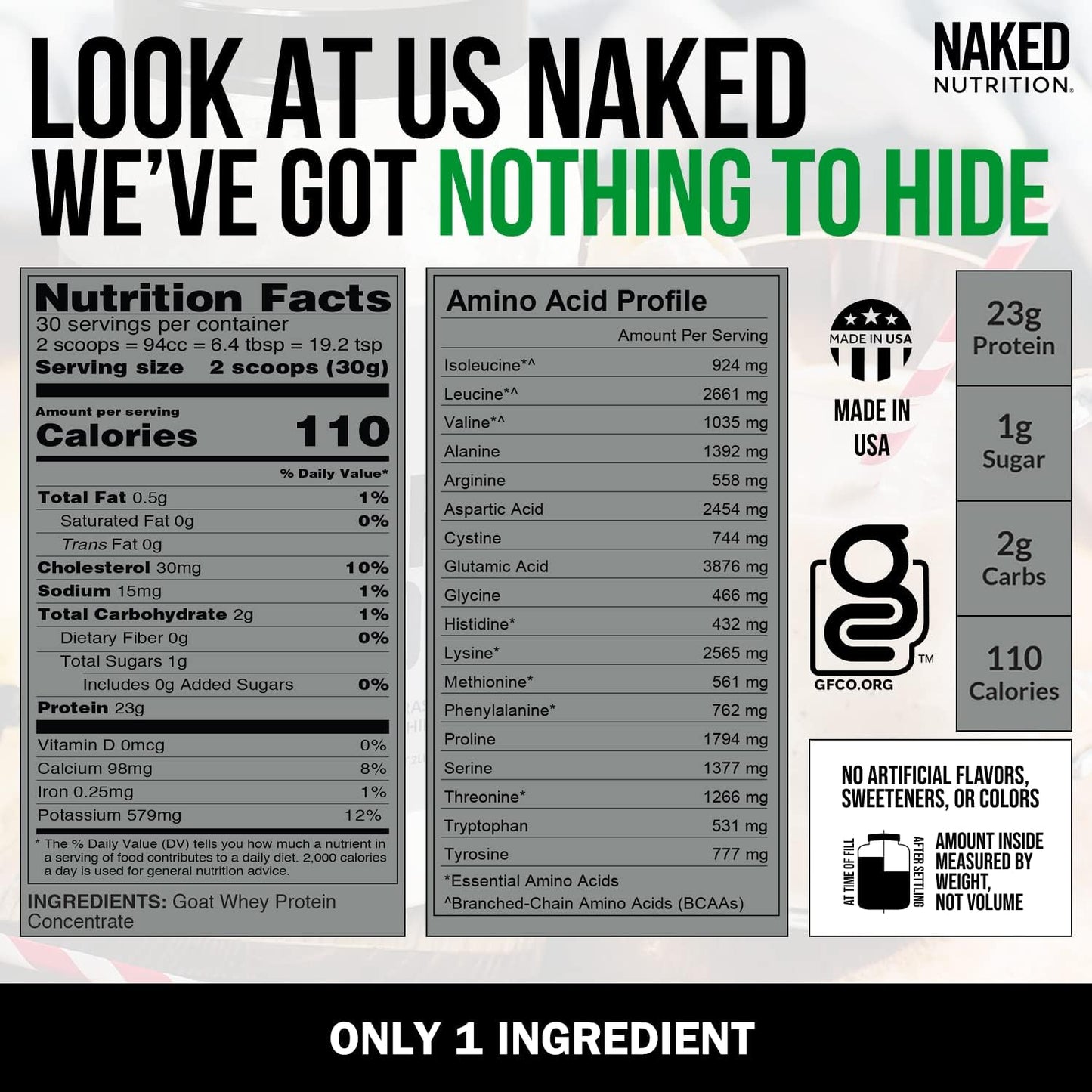 Grass Fed Protein Bundle: 2LB Naked Goat and 2LB Naked Peanut Butter - Naked Nutrition