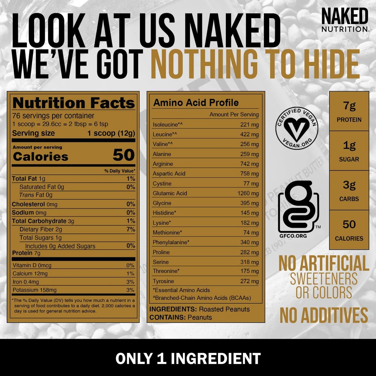 Grass Fed Protein Bundle: 2LB Naked Goat and 2LB Naked Peanut Butter - Naked Nutrition