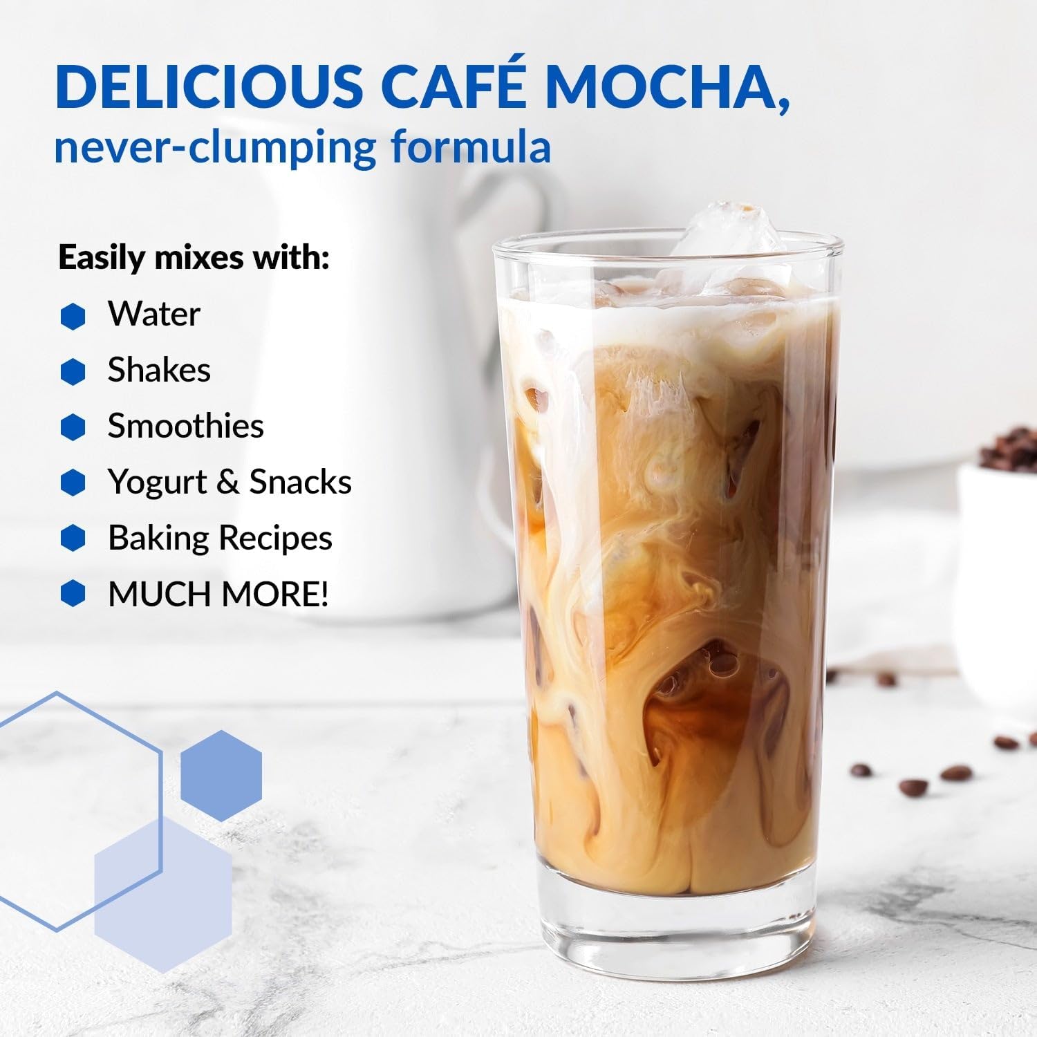 Grass-Fed Whey & Casein Protein Powder - BioTrust Low Carb Blend (Cafe Mocha) - Non-GMO, Gluten-Free