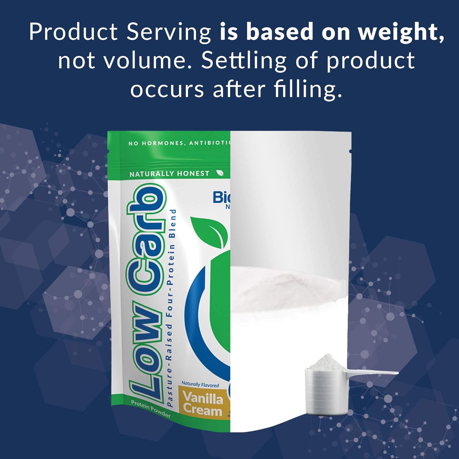 Grass-Fed Whey & Casein Protein Powder - BioTrust Low Carb Blend (Cafe Mocha) - Non-GMO, Gluten-Free