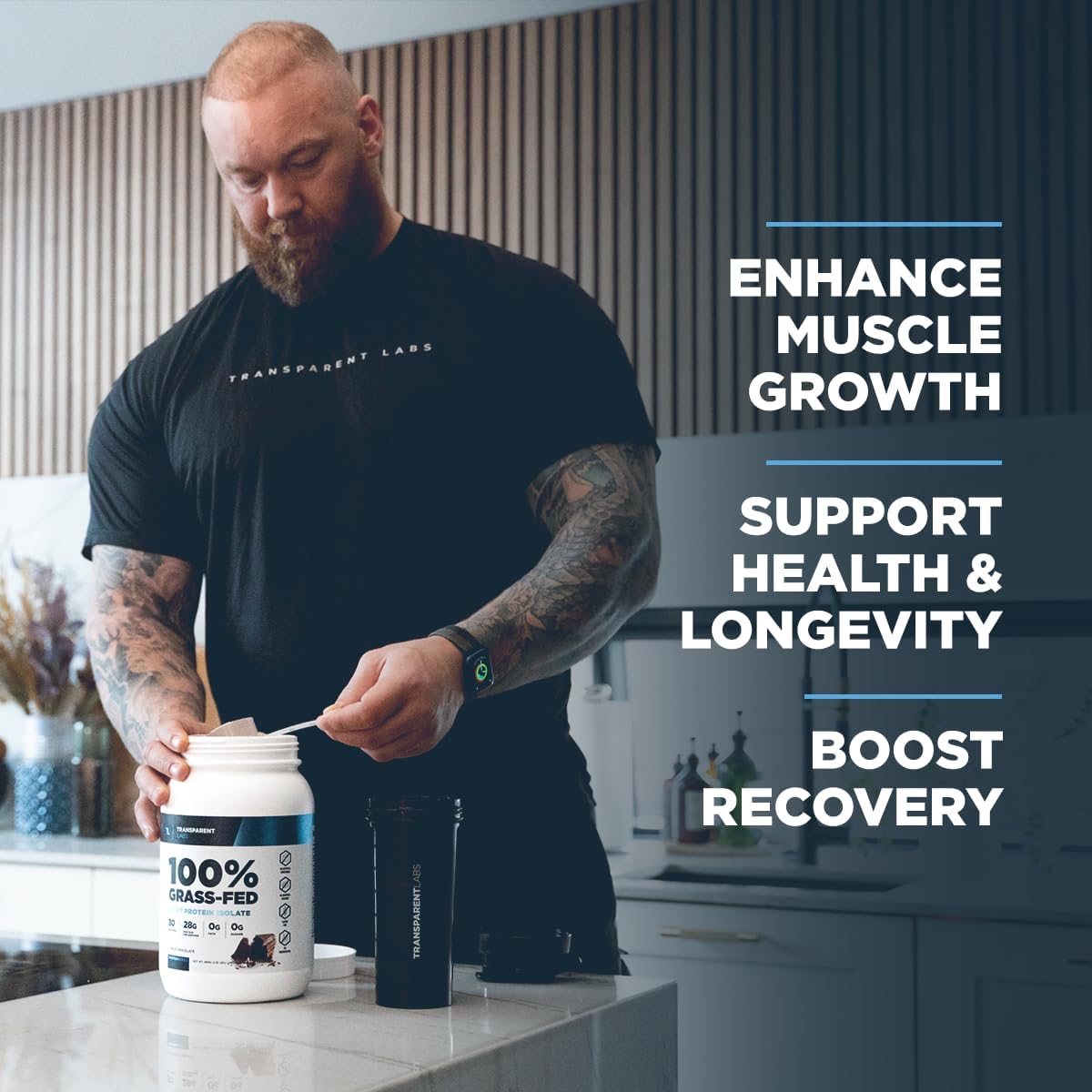 Grass-Fed Whey Protein Isolate, Chocolate Peanut Butter Flavor - 28g Protein & 9 Amino Acids, Gluten-Free - 30 Servings