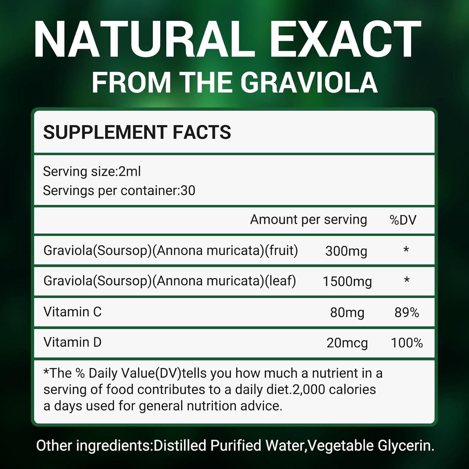 Graviola Soursop Leaf Extract Liquid - Immune Boost & Relaxation with Strawberry Flavor, 98% Absorption Rate, 2 Fl Oz