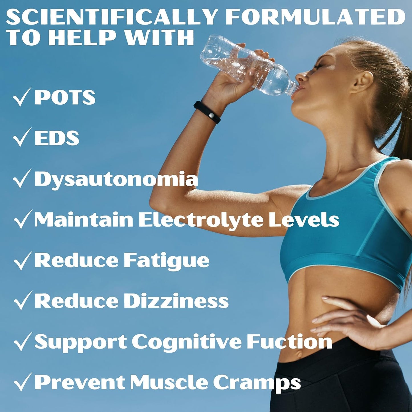 Graxcell Sodium Chloride Tablets 1gm | Electrolyte Salt for POTS Syndrome & Dysautonomia | Rapid Rehydration | 300 Count | USA Made