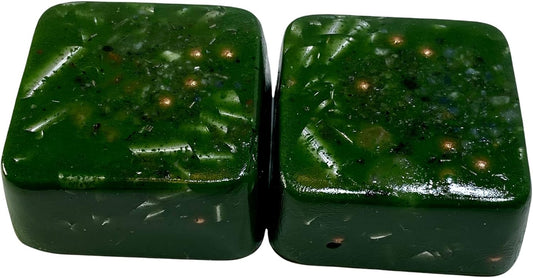 Green Chromium Oxide Mini Cube Tower Busters Crystal Orgone - Green Chromium Oxide Variant
