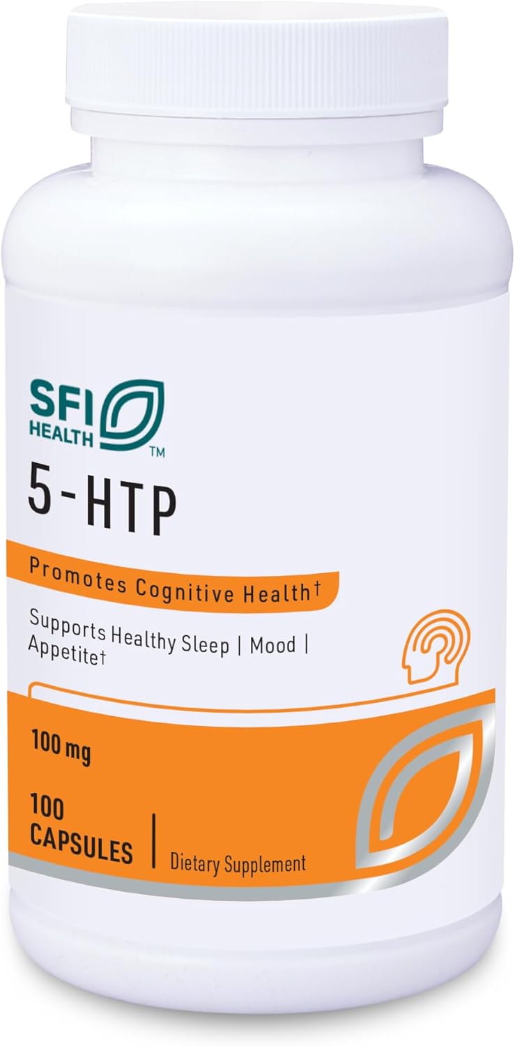Griffonia Seed Extract 5-HTP 100mg Capsules - Hypoallergenic Serotonin Mood Support Supplement