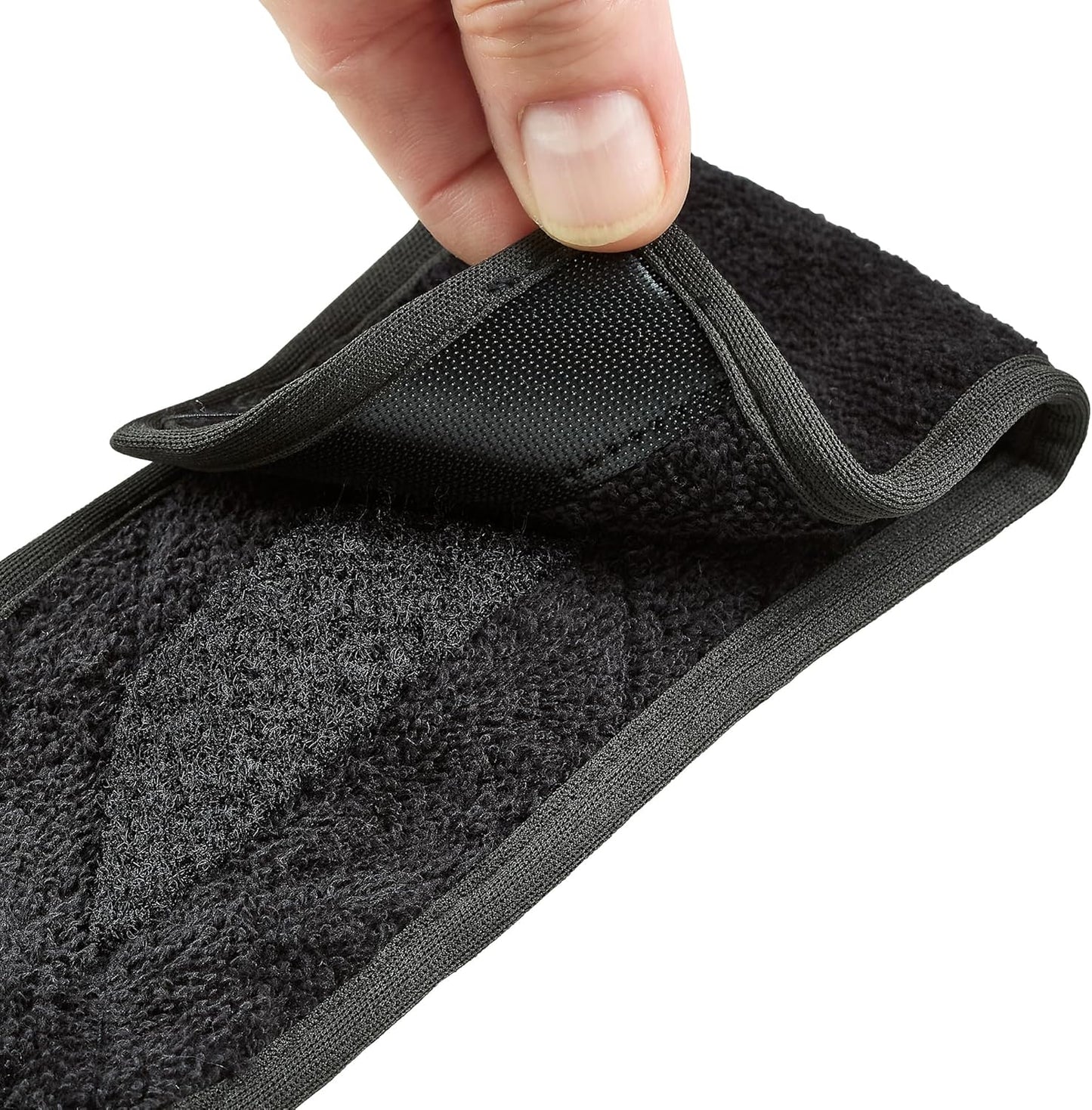 Grip Boost Streamer Football Towel 3.0 in Black - Sports Towel with Glove Cleaner for Drying Hands and Football Accessories
