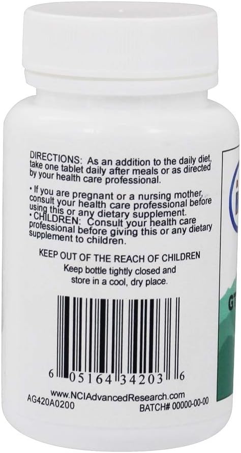 GTF Chromium Nutrient Carriers for Advanced Research - 200 Tablets