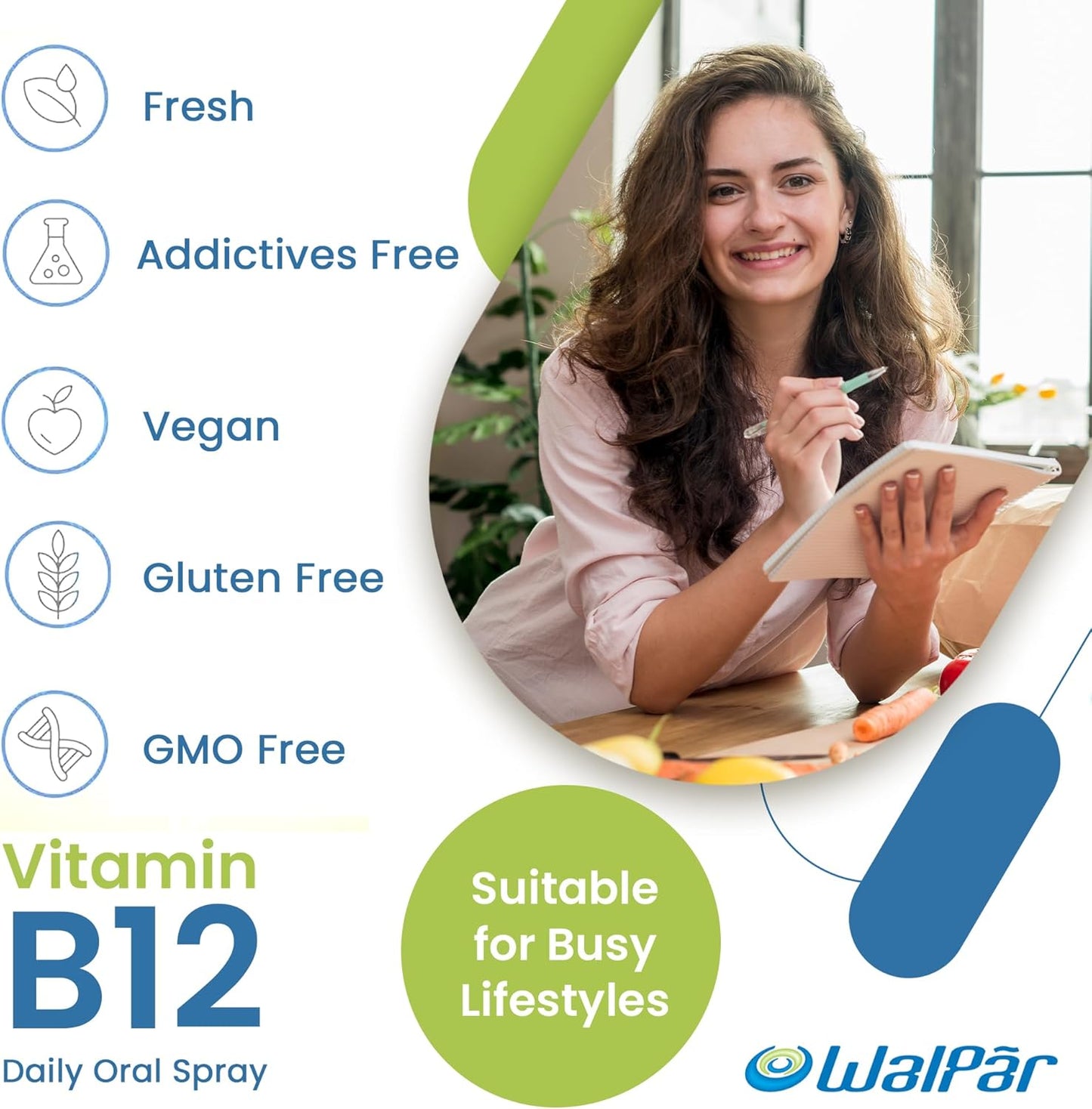 Guava Flavored Vegan-Friendly B12 Vitamin Spray - 60 Doses of Methylcobalamin B12 - Oral Liquid Spray for Health Support