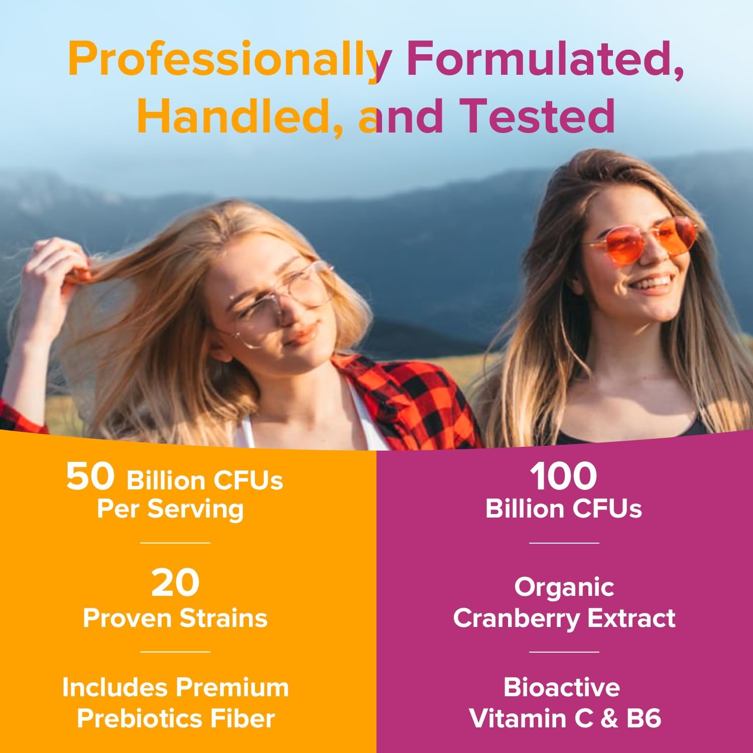 Gut Balance Bundle: Probiotics 50 Billion CFU & Women’s Probiotics (100B CFU), Daily Support for Gut Health and Feminine Care - 120 Capsules (2 Pack)